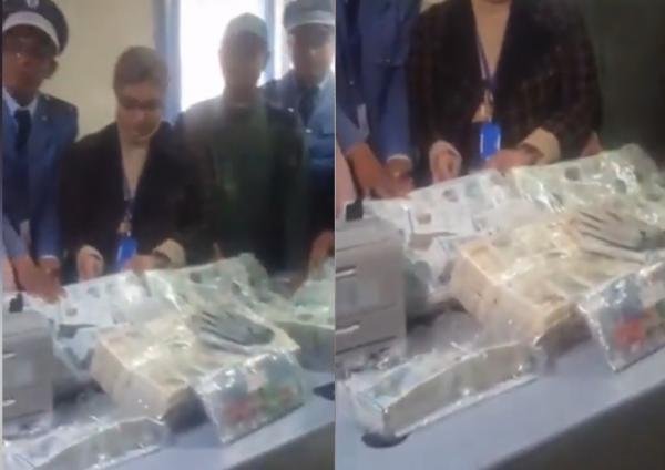 شاهد ضبط 2.6 مليار سنتيم من العملة الصعبة داخل سيارة بمعبر سبتة