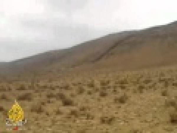 موقع تحطم الطائرة العسكرية بكلميم‬‎