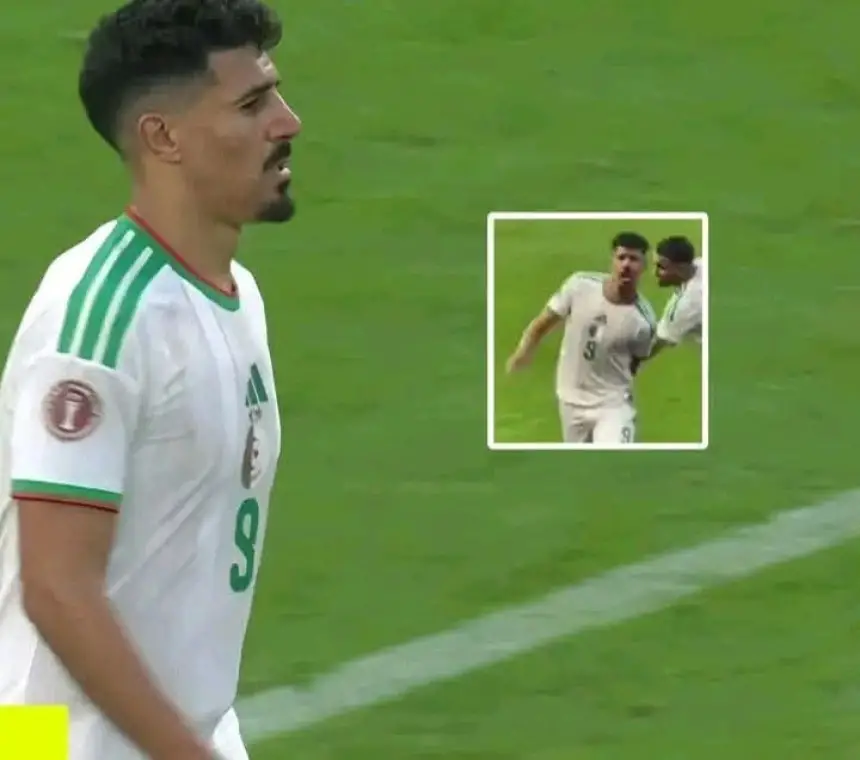 إعلام جزائري يكشف خلفيات لقطة امتناع بغداد بونجاح عن مصافحة محرز وباقي اللاعبين