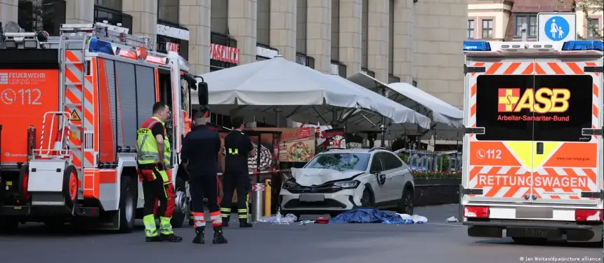 قتيلان في حادثة الدهس بمدينة لايبزيغ والمشتبه به ألماني