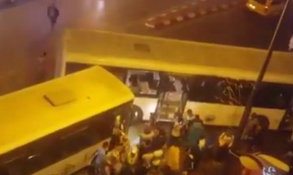 خطير..مشرميلن يهجمون على حافلة بالقنيطرة و يعتدون على ركابها