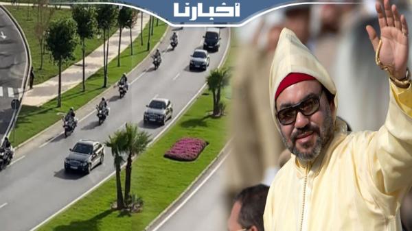 شاهد لحظة وصول موكب الملك محمد السادس إلى مدينة تطوان
