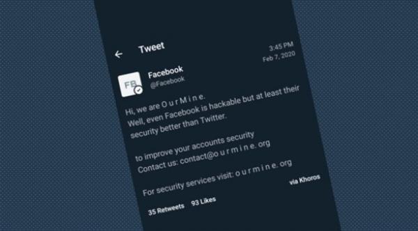 الحسابان الرسميان لفيسبوك وماسنجرعلى تويتر يتعرضان للاختراق