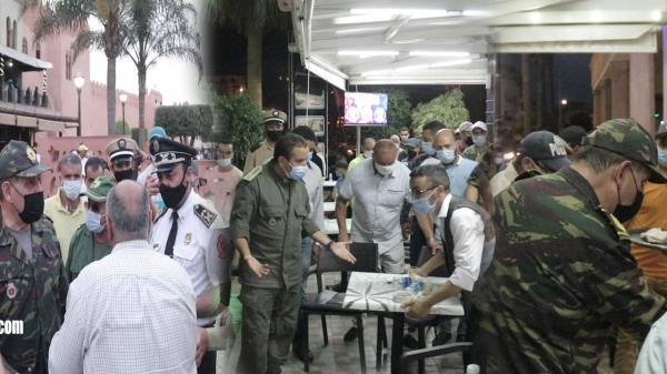 الزيار بدا: السلطات تشن حملات على المقاهي والمحلات التجارية وتقوم بزجر مخالفي الاجراءات الاحترازية