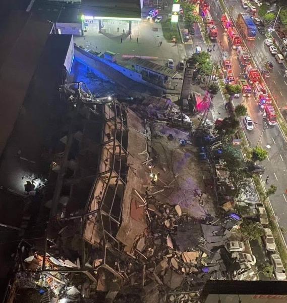 انهيار فندق في الصين داخله 70 شخصاً يُستخدم كحجر صحي للمصابين بكورونا (فيديو)