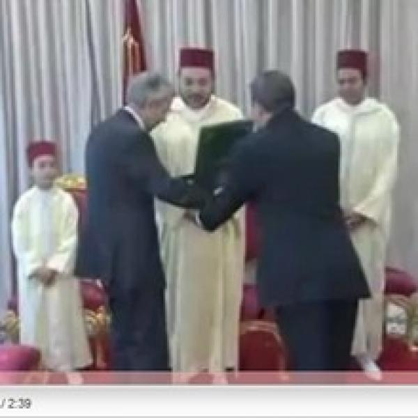 الملك يستقبل المنوني ومعتصم
