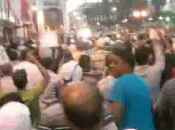 مسيرة الرباط : يا بشار يا ملعون الشعب السوري في العيون