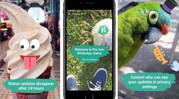 واتس آب تتيح مشاركة صور أو فيديو كتحديث للحالة