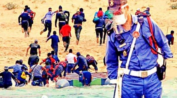 بالصور..درك الهرهورة يحبط محاولة للهجرة السرية ويعتقل عددا من المرشحين