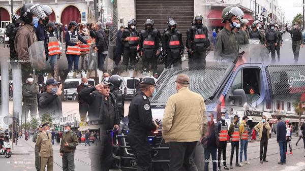 استنفار أمني كبير بساحة السراغنة  بالبيضاء في غياب رافضي جواز التلقـــيح