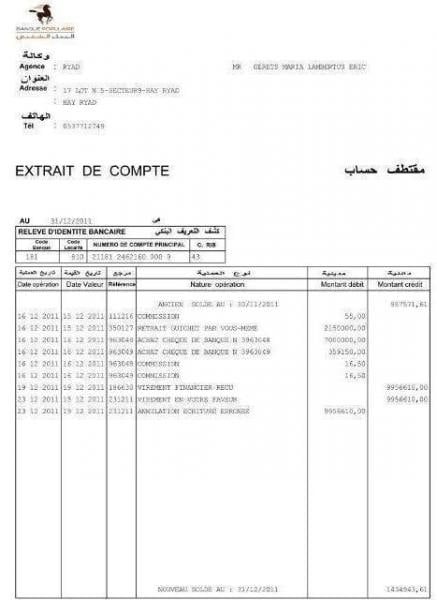 فتح تحقيق حول تسريب وثائق خاصة بحساب غيريتس و تعويضاته التي بلغت 995 مليون 
