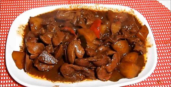 طبق الكبد والقوانص