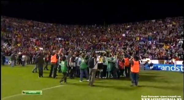 احتفالات برشلونة بلقب الليغا 
