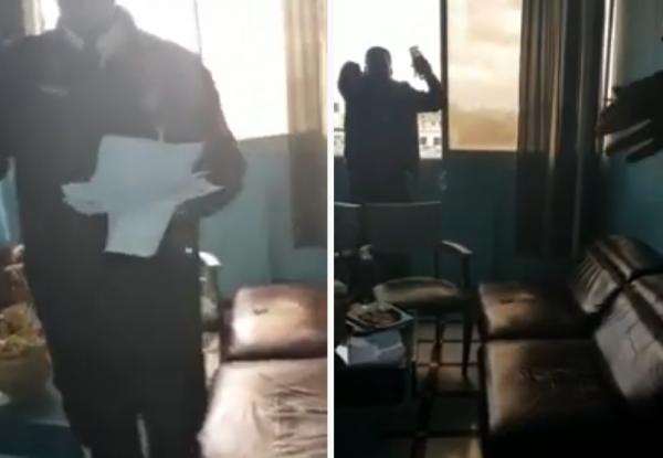 بالفيديو ..شرطي ينقذ شخصا حاول الانتحار حرقا بالرباط