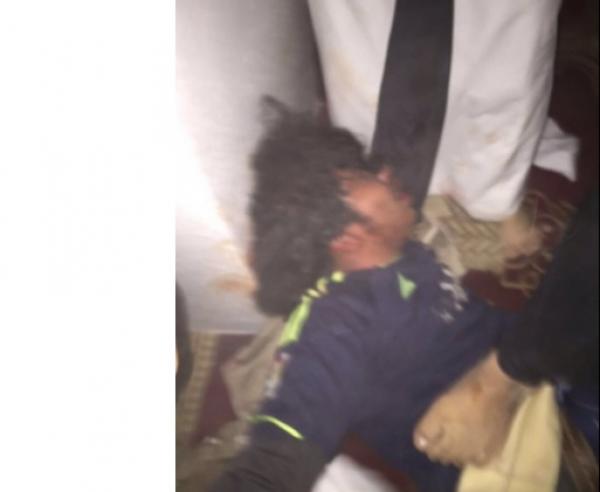  لحظة القبض على أحد الإرهابيين