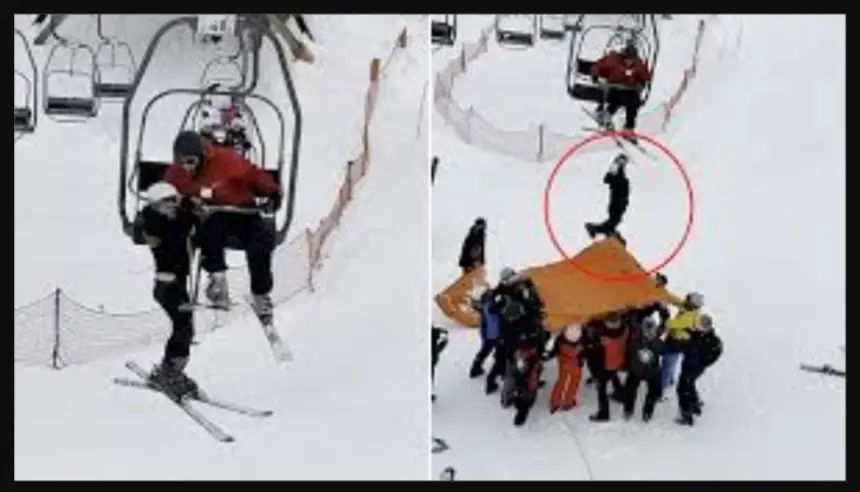 لقطات مرعبة.. نجاة صبي إسباني بأعجوبة بعد تدليه من تلفريك في منتجع تزلج