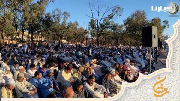 أجواء صلاة العيد بمصلى حي سيدي عبد الكريم بسطات