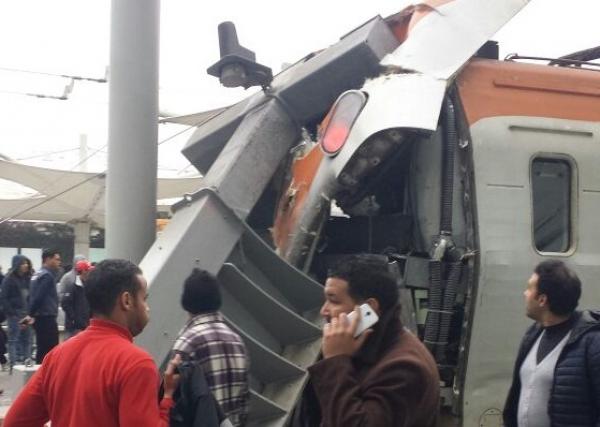 عطب في فرامل قطار يتسبب في اصطدام عنيف بمحطة "كازابور" وهذه هي الحصيلة