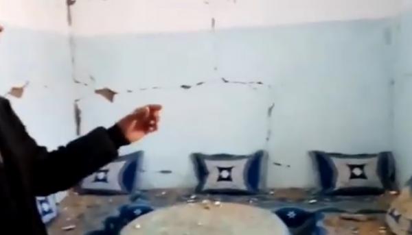 شاهد كيف تضررت منازل بفعل الزلزال الذي ضرب دوار انمل اقليم ميدلت