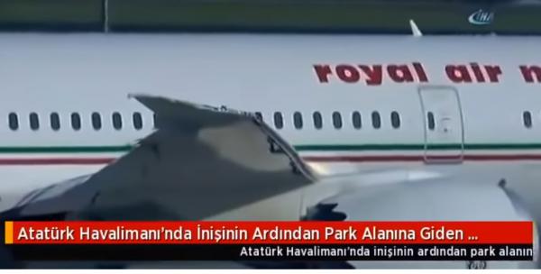 اصطدام طائرة مغربية بأخرى تركية في مطار أتاتورك