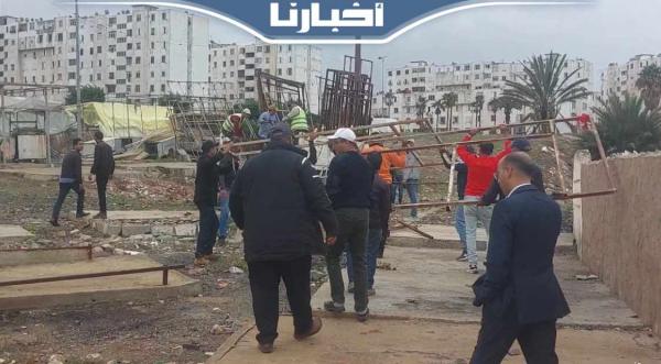سلطات الدار البيضاء تفكك سوق عشوائي بمنطقة الحي المحمدي