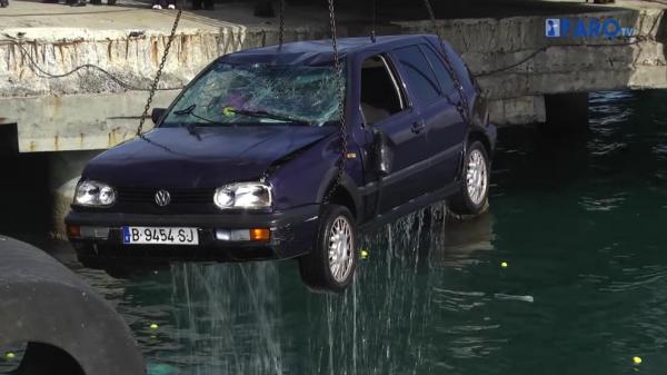 هذا ما وقع لسيارة المغربي الذي توفي بعد سقوطه في حوض ميناء سبتة المحتلة (فيديو)