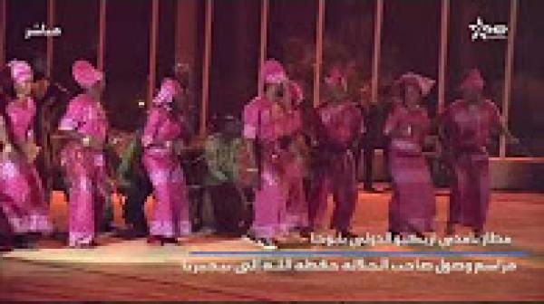 مراسم وصول الملك الى نيجيريا