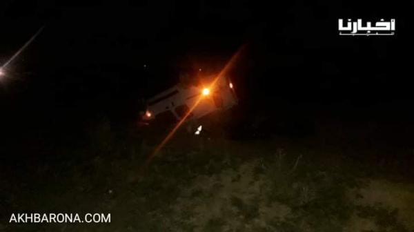 انقلاب سيارة خفيفة نواحي مولاي بوسلهام بسبب "كلب" وإصابة شابين في الحادثة