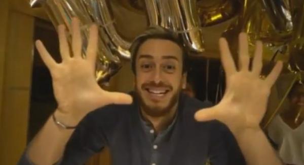 سعد المجرد يحتفل بطريقة جنونية بـ 10 ملايين مشاهدة