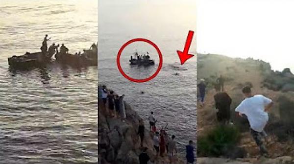 مؤثر.. لحظة العثور على جثة شاب قرب شاطئ كالابونيتا بالحسيمة