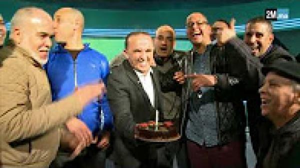 حزن ودموع في وداع مراد المتوكل في اخر يوم له بالقناة الثانية