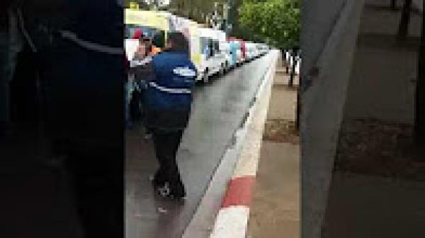 صحاب الاسعاف دخلو فعامل خريبكة طول وعرض وقالو ليه نت مخبي بين لحيوط