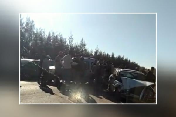 سيارة أجرة كبيرة تصدم سيارة كونكو ونقل الضحايا إلى المستعجلات