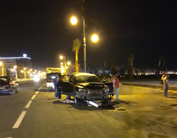 حادثة سير خطيرة امام فندق سيزار بطنجة