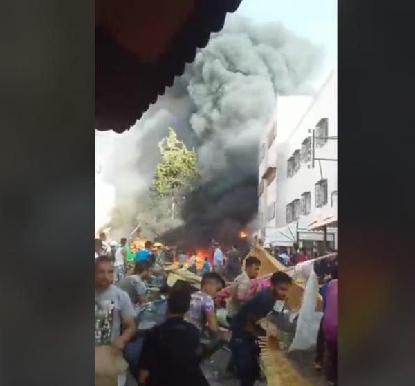 بالفيديو...النيران تلتهم سوقا شعبيا ودورا سكنية بفاس وسماع دوي انفجارات مرعبة