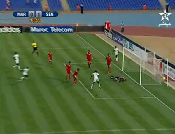 هدف السنغال في مرمى المغرب 
