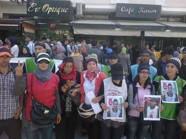 أمعاء فارغة دعما للأطر التسع المعطلة المعتقلة بسجن الزاكي