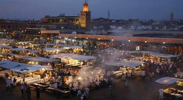 رجال الأمن يطلقون النار بجامع الفنا بمراكش من أجل حماية المواطنين من مجرم مسلح وهذا ما وقع