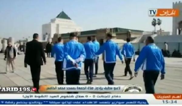 لاعبو وفاق سطيف يؤدون صلاة الجمعة بمسجد حسان