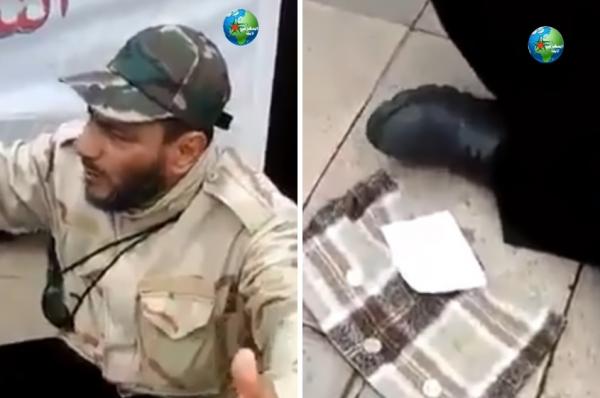 عسكري سابق يتسول أمام القيادة العامة للقوات المسلحة الملكية