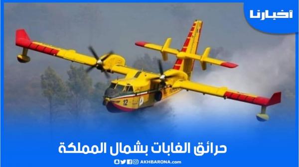 طائرات "كانادير" تواصل إطفاء حريق غابة بوهاشم جبل العلم