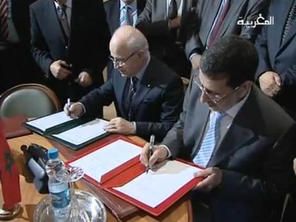 توقيع مذكرة تفاهم بين المغرب والجزائر