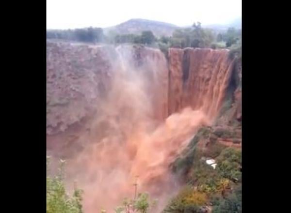 شلالات أوزود بعد الفيضانات - غضب الطبيعة