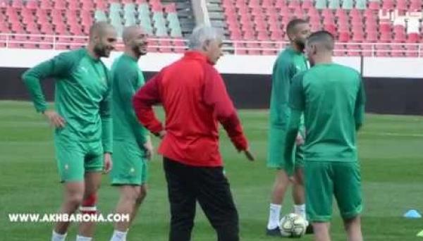 هذا ما ميز آخر حصة تدريبية للمنتخب المغربي قبل مواجهة موريتانيا