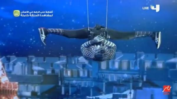سبايدر مان حقيقي من المغرب في عرض رهيييب في نصف نهاية Arabs Got Talent