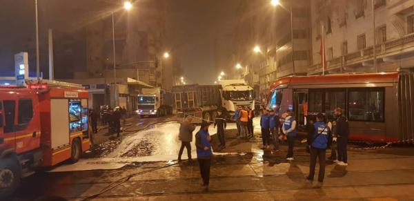 اصطدام قوي بين "رموك" و"التراموي" بالدارالبيضاء وهذه التفاصيل (صور)