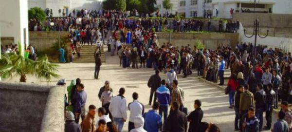 مواجهات دامية  بجامعة أكادير واعتقال طلبة بحوزتهم قضبان حديدية