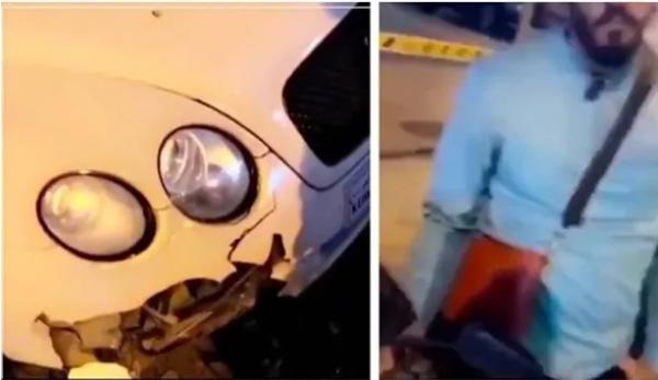 كويتي يهين عاملا مصريا صدم سيارته الفاخرة(فيديو)