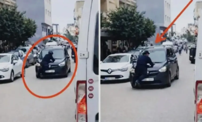 طنجة.. توقيف “خطاف” بعد دهس شرطي وسحله على غطاء سيارته