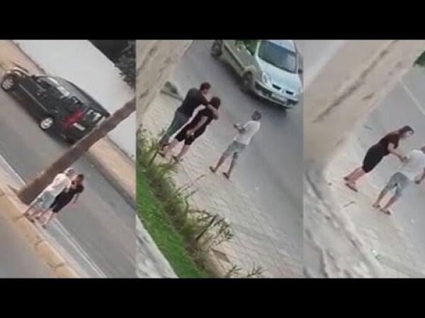 صحاب شرع اليد سلخو شاب حصلوه مع صاحبتو نهار رمضان في طنجة